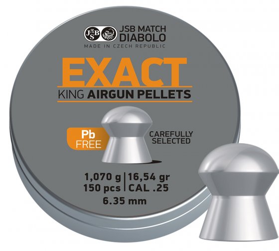 Balines JSB Exact King Lead Free 6,35mm 150uds
