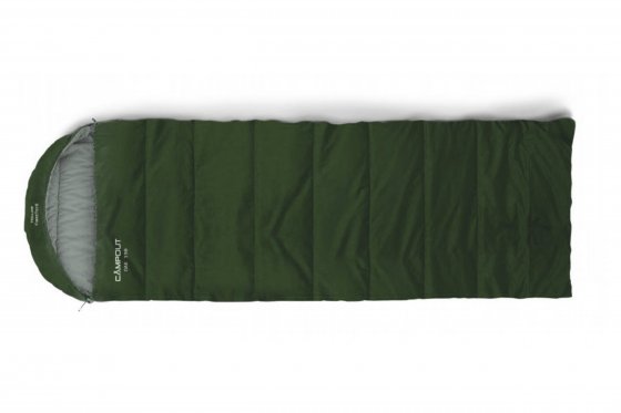 Saco de dormir tipo manta Campout Oak 190cm khaki derecho
