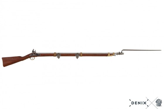 Réplica de fusil de chispa francés con bayoneta, 1806