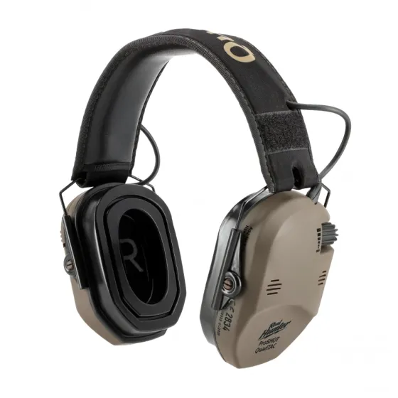 Protectores auditivos activos de tiro RealHunter Active ProSHOT QuadTAC FDE