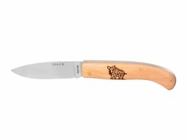 Cuchillo Joker NH78-3 motivo jabalí madera 8 cm