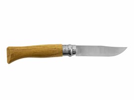 Cuchillo Opinel 8 Cierre Inox Haya Motivo Jabalí