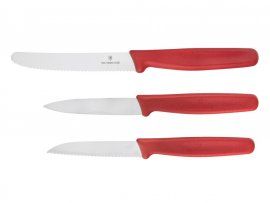 Juego de 3 cuchillos de cocina Victorinox 5.1111.3 Rojo
