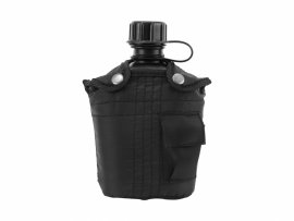 Cantimplora en funda MFH negra