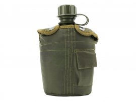Cantimplora en funda MFH verde