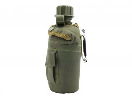 Cantimplora en funda MFH verde