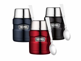 Termo con cuchara Thermos King 0,47 l acero