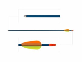 Arrow Poe Lang 29" azul