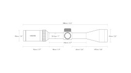 Visor Hawke Vantage 4-16x50 AO Mil Dot IR