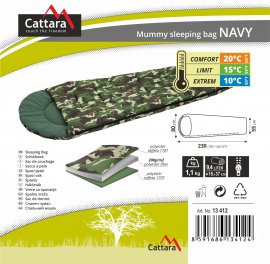 Saco de dormir momia Navy 200cm