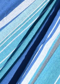 Hamaca TEXTIL 200x100 cm azul-blanco