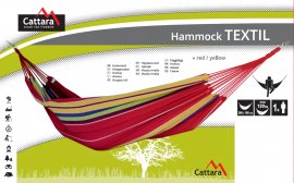 Hamaca TEXTIL 200x100 cm rojo-amarillo