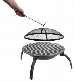 Chimenea con rejilla Vesuv con tapa