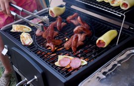 Parrilla de carbón Royal con rejilla de hierro fundido