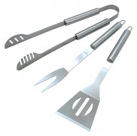 Juego de 3 utensilios para asar bolsa textil