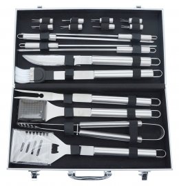 Juego de utensilios para asar 18 piezas Maletín ALU
