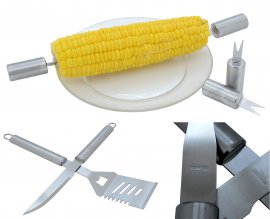 Juego de utensilios para asar 30 piezas Maletín ALU