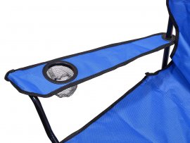 Silla de camping plegable Bari azul