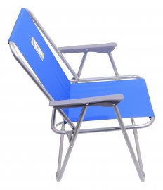 Silla de camping plegable Bern azul