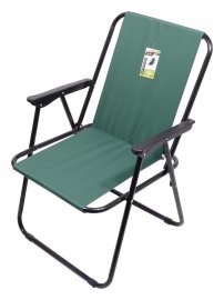 Silla de camping plegable verde Berna