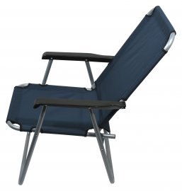Silla de camping plegable Lyon azul oscuro