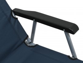 Silla de camping plegable Lyon azul oscuro