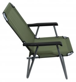 Silla de camping plegable Lyon verde oscuro