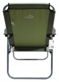 Silla de camping plegable Lyon verde oscuro