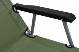 Silla de camping plegable Lyon verde oscuro