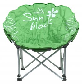 Silla de camping plegable Flowers verde