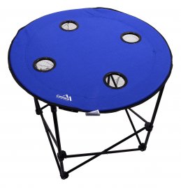 Mesa de camping plegable Split azul