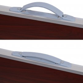 Mesa de camping plegable Balaton marrón