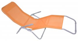 Tumbona de camping plegable Palermo naranja