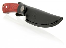 Puñal trampero 21 cm con funda de cuero