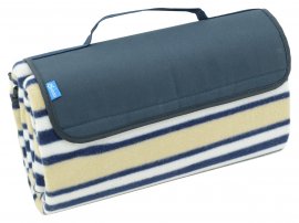 Manta de picnic Fleece 150x135 cm azul