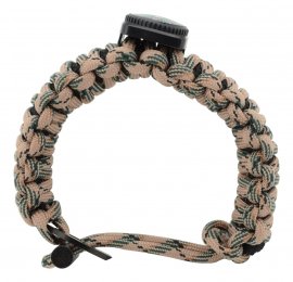 Pulsera de exterior con brújula y accesorios