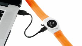 Collar luminoso Hunter Yukon LED 20-63cm naranja