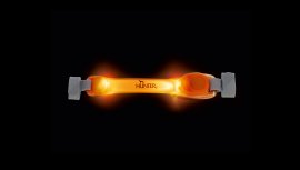 Colgante LED luminoso para collar Hunter naranja