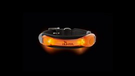 Colgante LED luminoso para collar Hunter naranja
