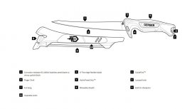Cuchillo filetear Gerber Controller 203mm