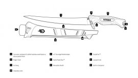 Cuchillo filetear Gerber Controller 254mm