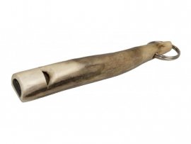 Silbato para perros Eurohunt asta de ciervo 110mm