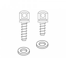 Tornillos para trabillas OC BO-4, negro