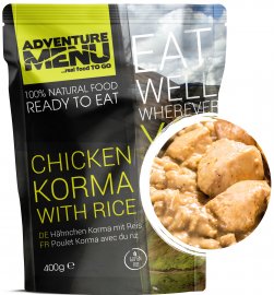 Menú IV - Ragout de ciervo + Pollo Korma Menú Aventura
