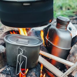 Juego de cocina de titanio Keith Canteen Mess Kit
