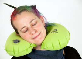 Almohada de viaje Zulu Traveller verde