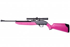 Carabina de aire Crosman Pumpmaster 760 SET 4,5mm rosa