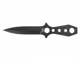 Cuchillo de lanzamiento Fox Outdoor 22,5cm con funda, negro