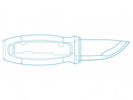 Cuchillo Morakniv Eldris Naranja