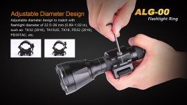Montaje de la linterna en carril de 22 mm Fenix ALG-00